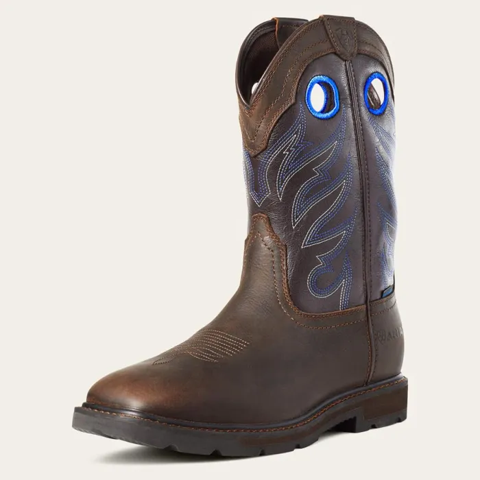 Groundwork Waterproof Work Boot Dark Brown Men Ariat Work Boots