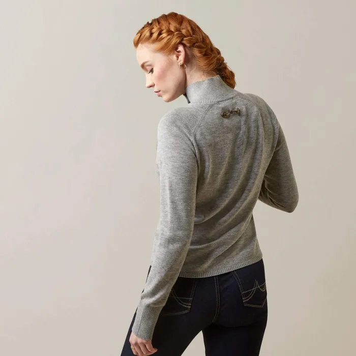 Half Moon Bay Sweater Heather Grey Women Ariat Sweaters and Cardigans Half Moon Bay Sweater Heather Grey Women Ariat Sweaters and Cardigans