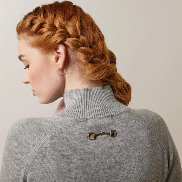 Half Moon Bay Sweater Heather Grey Women Ariat Sweaters and Cardigans Half Moon Bay Sweater Heather Grey Women Ariat Sweaters and Cardigans
