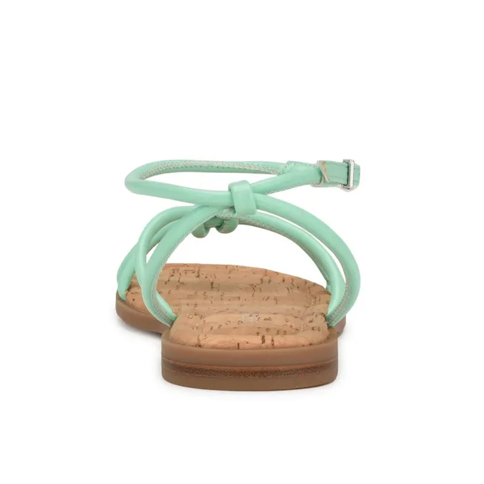 Hanklee Ankle Strap Flat Sandals Mint Green Women Nine West Flats Hanklee Ankle Strap Flat Sandals Mint Green Women Nine West Flats