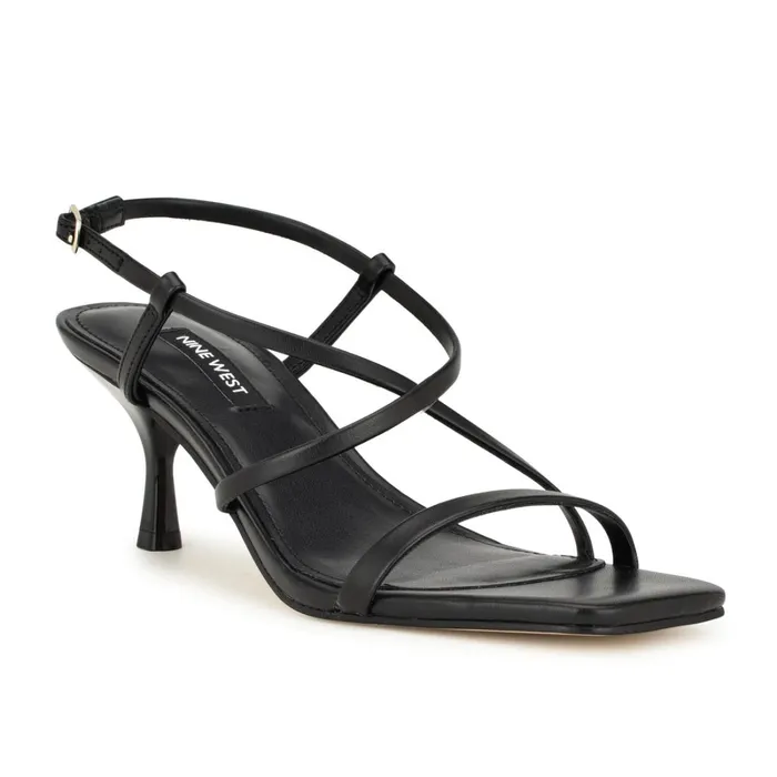 Haya Strappy Sandals Black Women Nine West Dress Haya Strappy Sandals Black Women Nine West Dress