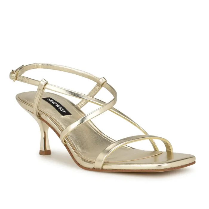 Haya Strappy Sandals Platino Women Nine West Sandals Haya Strappy Sandals Platino Women Nine West Sandals