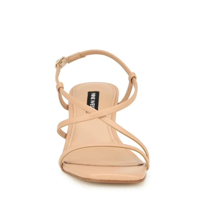 Haya Strappy Sandals Warm Blush Women Nine West Heeled Haya Strappy Sandals Warm Blush Women Nine West Heeled