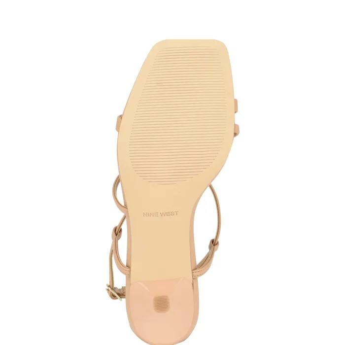 Haya Strappy Sandals Warm Blush Women Nine West Heeled Haya Strappy Sandals Warm Blush Women Nine West Heeled