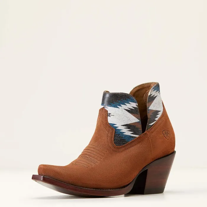 Hazel Chimayo Western Boot Terracotta Roughout Women Ariat Western Boots