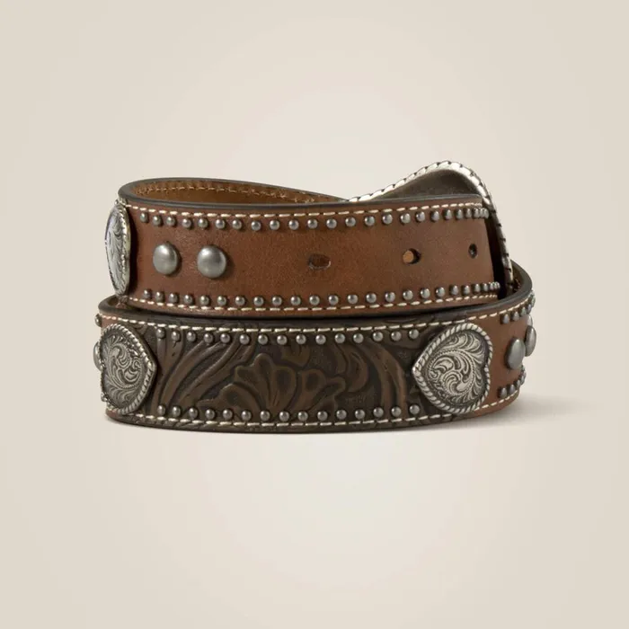 Heart Medallion Belt Brown Kids Ariat Belts Heart Medallion Belt Brown Kids Ariat Belts