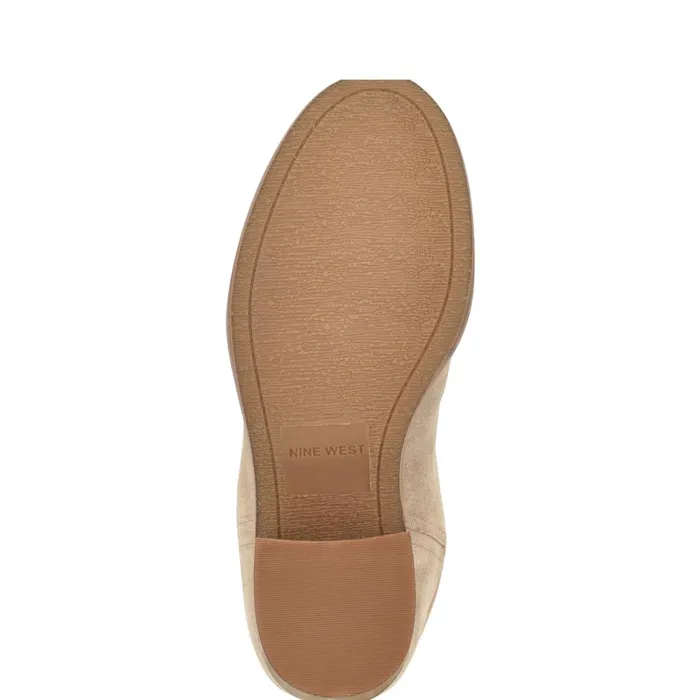 Hecee Block Heel Tailored Boots Tan Suede Women Nine West Boots and Booties Hecee Block Heel Tailored Boots Tan Suede Women Nine West Boots and Booties