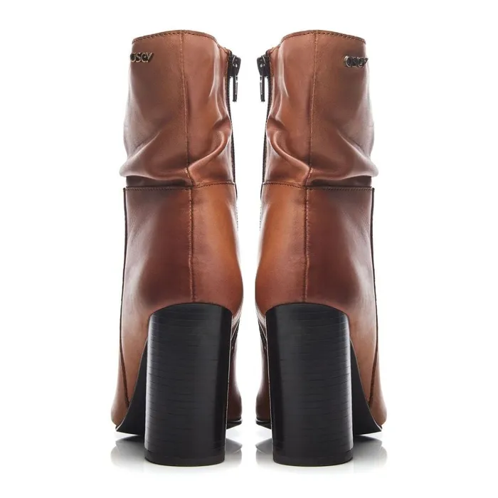 Heeled And Wedge Boots Women Moda In Pelle Bsoleful BPromi Tan Leather