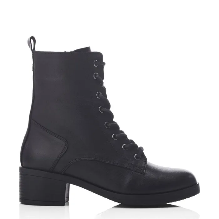 Heeled And Wedge Boots Women Moda In Pelle Calia Black Leather