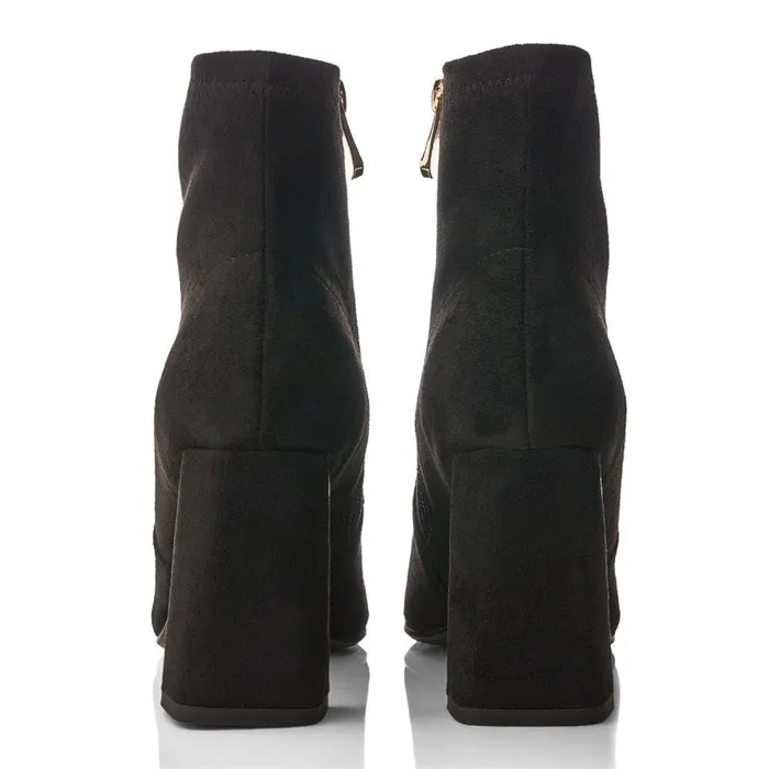 Heeled And Wedge Boots Women Moda In Pelle Lemmie Black Alcantara