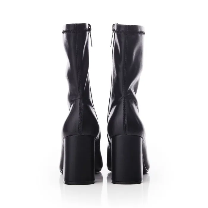 Heeled And Wedge Boots Women Moda In Pelle Nailla Black Porvair