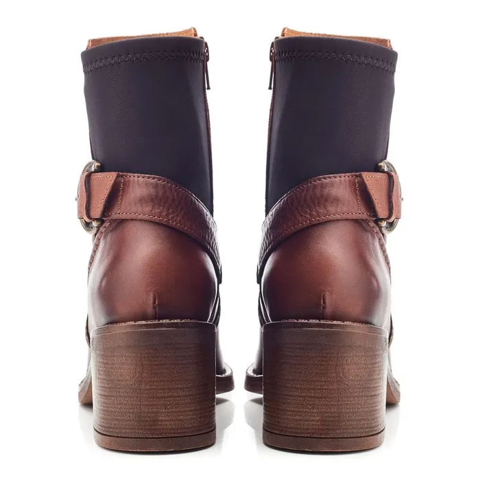 Heeled And Wedge Boots Women Moda In Pelle Paris Tan Leather
