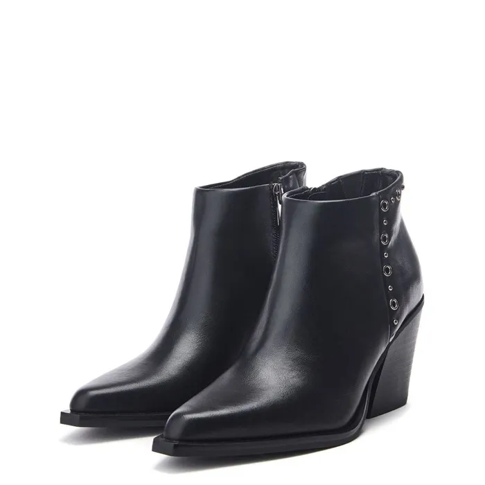 Heeled And Wedge Boots Women Moda In Pelle Penza Black Porvair