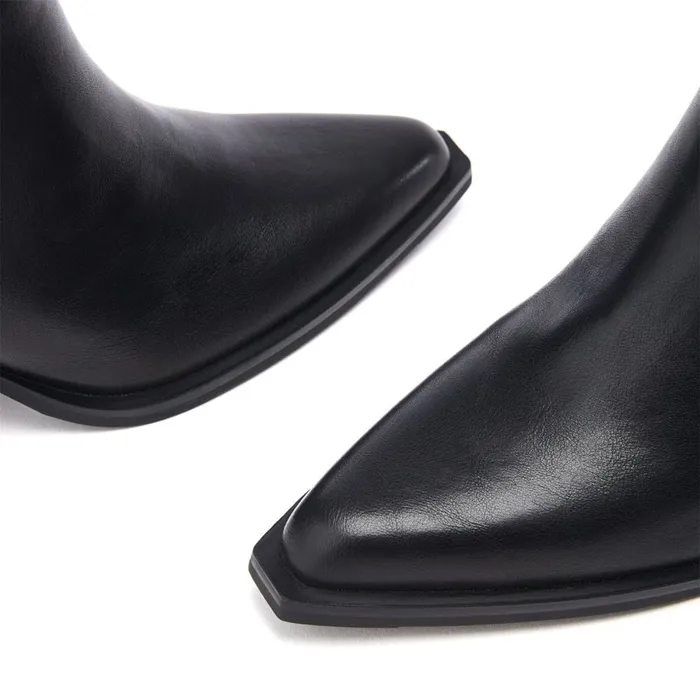 Heeled And Wedge Boots Women Moda In Pelle Penza Black Porvair