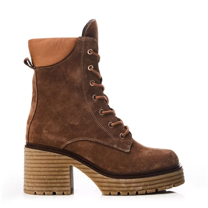 Heeled And Wedge Boots Women Moda In Pelle Shoon Sh Arenal Tan Suede