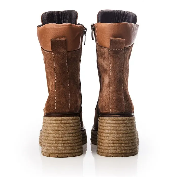 Heeled And Wedge Boots Women Moda In Pelle Shoon Sh Arenal Tan Suede