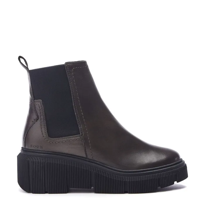Heeled And Wedge Boots Women Moda In Pelle Shoon Sh Otago Olive Leather