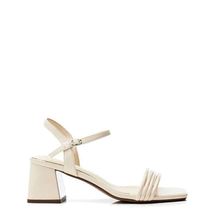 Heeled Sandals Women Moda In Pelle Mayra Off White Porvair