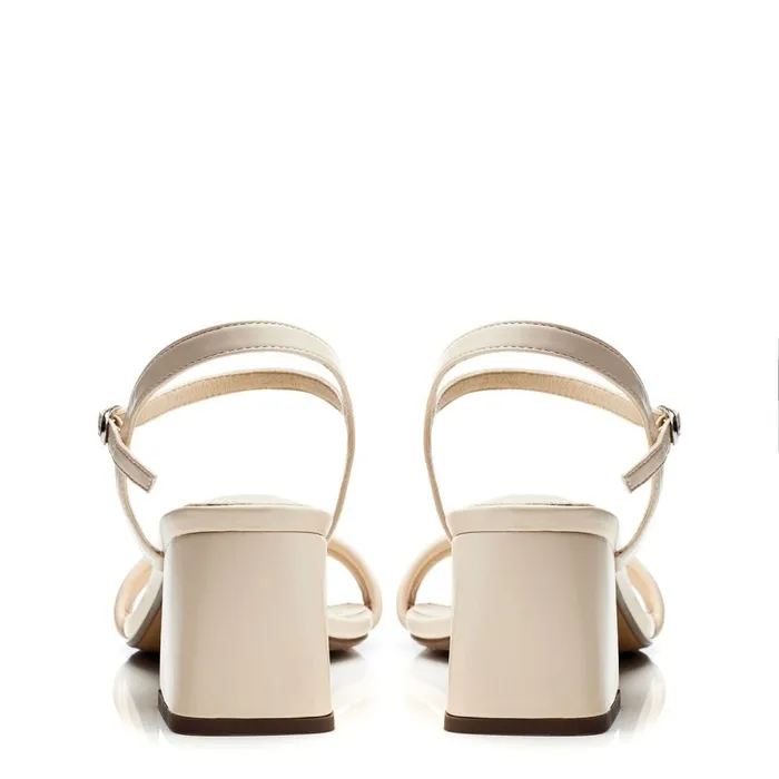 Heeled Sandals Women Moda In Pelle Mayra Off White Porvair