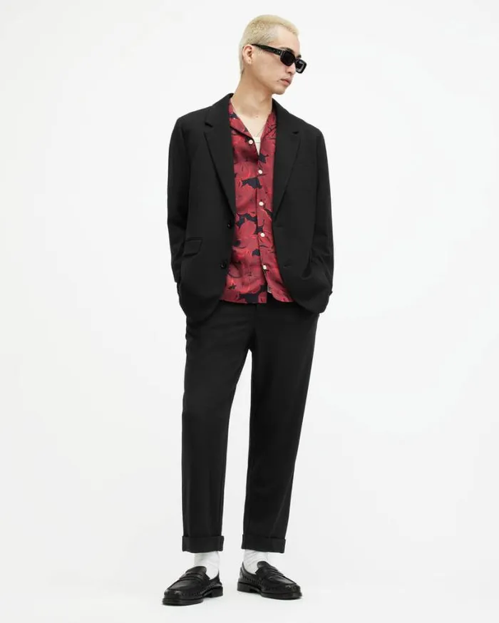 Helm Lightweight Blazer Black Men AllSaints Jackets and Coats