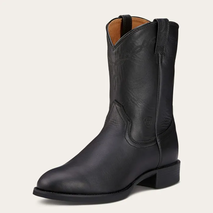 Heritage Roper Western Boot Black Men Ariat Western Boots