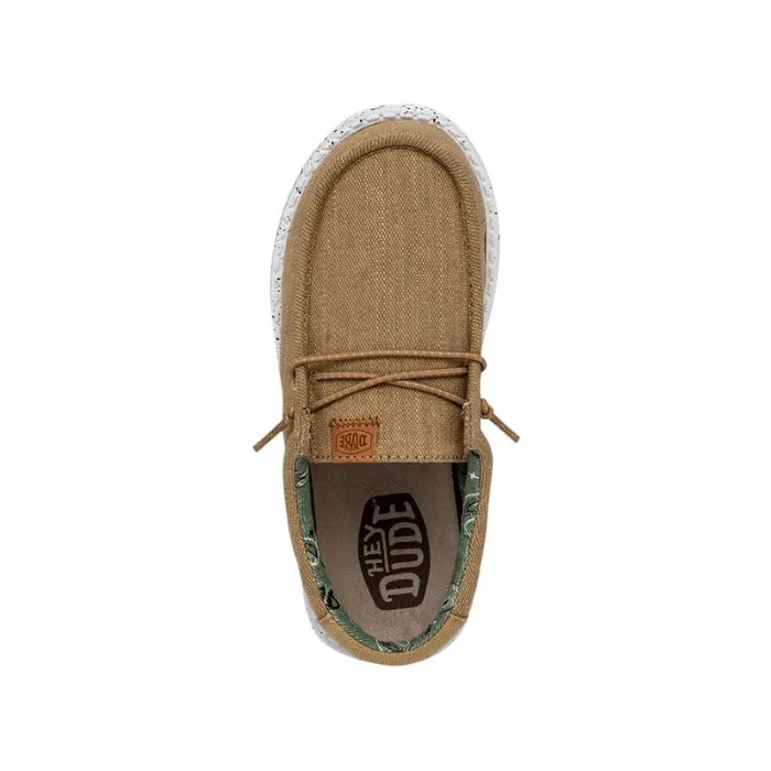 Hey Dude Big Kids Wally Youth Washed Canvas Walnut 8211 Kids Hey Dude Big Kids Wally Youth Washed Canvas Walnut 8211 Kids