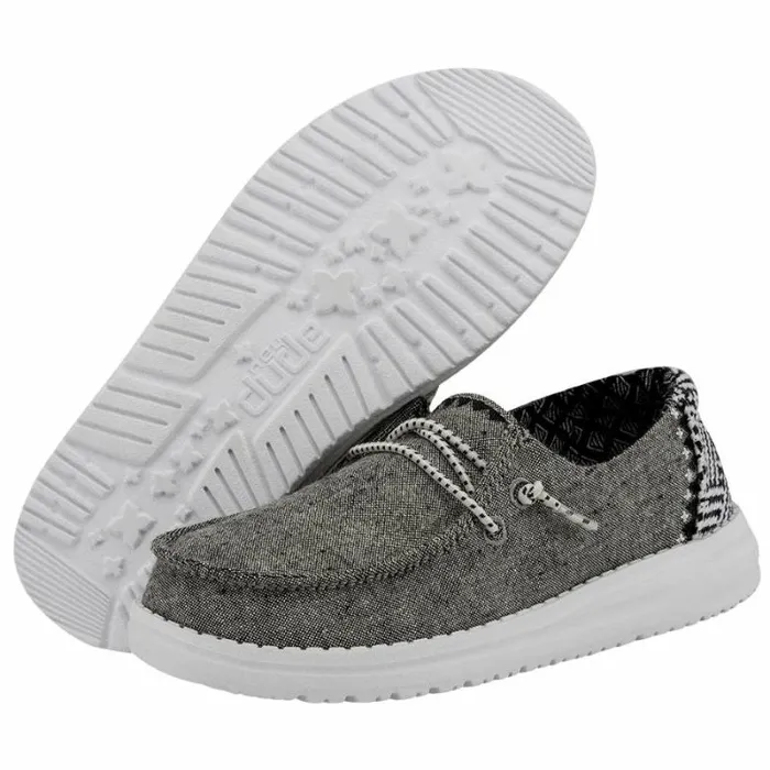 Hey Dude Big Kids Wendy Youth Chambray Onyx 8211 Kids Hey Dude Big Kids Wendy Youth Chambray Onyx 8211 Kids