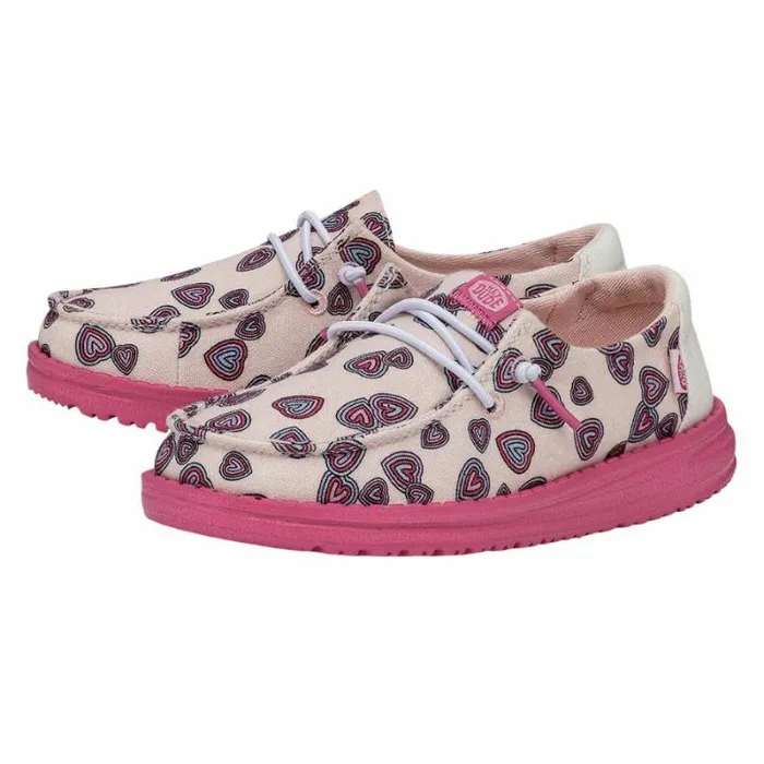 Hey Dude Big Kids Wendy Youth Hearts Pink 8211 Kids