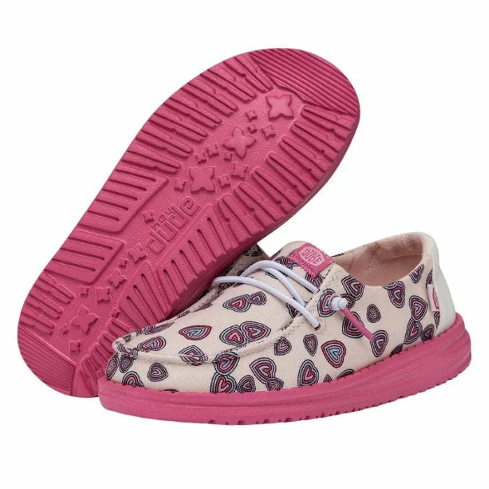 Hey Dude Big Kids Wendy Youth Hearts Pink 8211 Kids