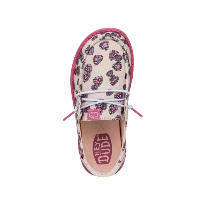 Hey Dude Big Kids Wendy Youth Hearts Pink 8211 Kids