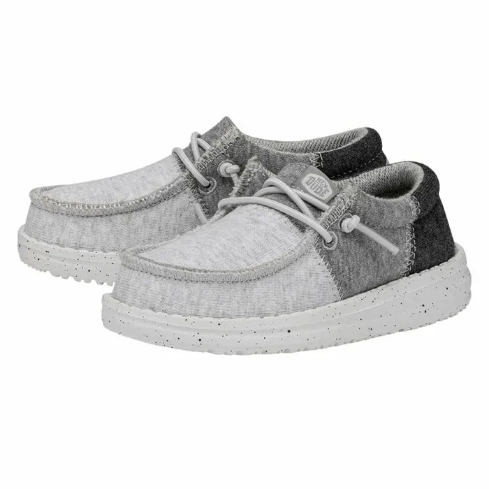 Hey Dude Little Kids Wally Toddler Tri Varsity Grey 8211 Kids