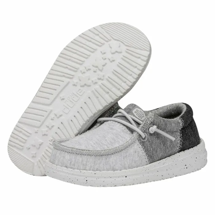 Hey Dude Little Kids Wally Toddler Tri Varsity Grey 8211 Kids