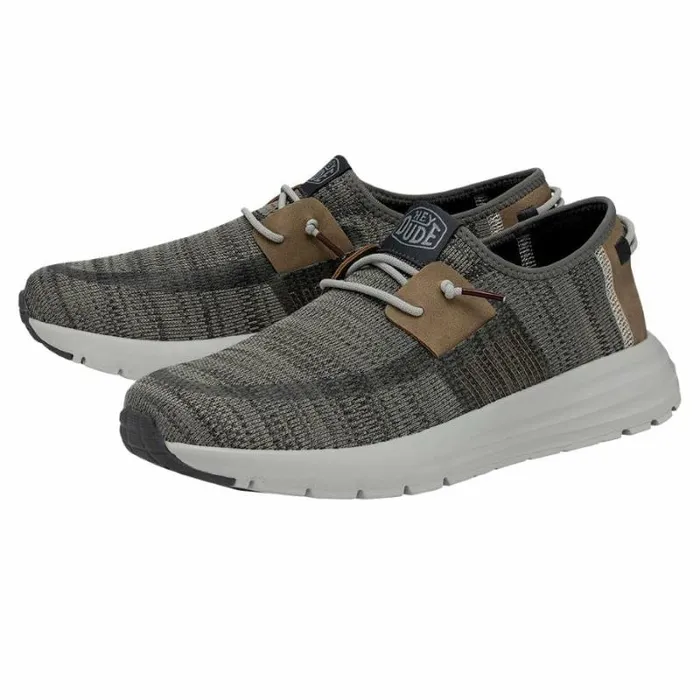 Hey Dude Sneakers Sirocco Grey Mix 8211 Men Hey Dude Sneakers Sirocco Grey Mix 8211 Men