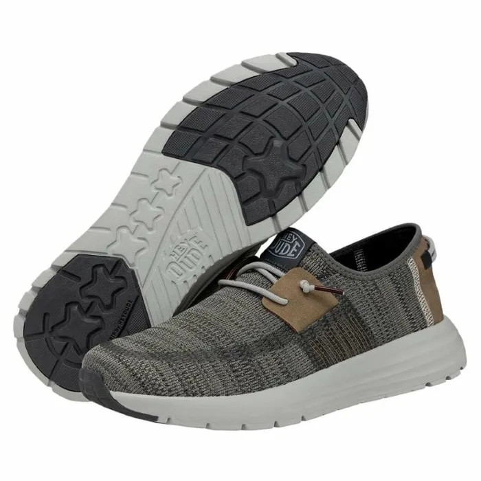 Hey Dude Sneakers Sirocco Grey Mix 8211 Men Hey Dude Sneakers Sirocco Grey Mix 8211 Men