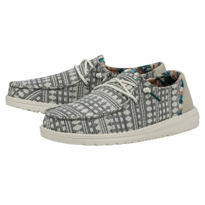 Hey Dude Wendy Wendy Boho Embroidery Grey 8211 Women Hey Dude Wendy Wendy Boho Embroidery Grey 8211 Women