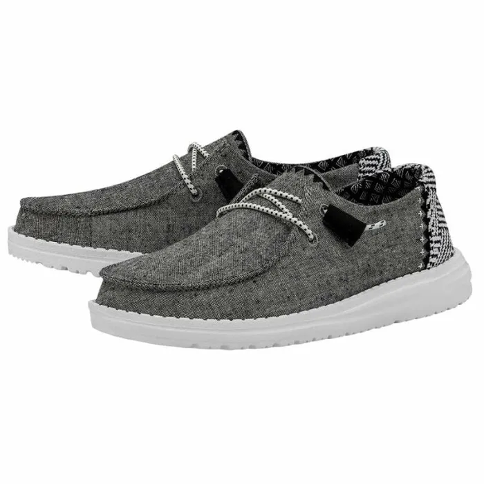 Hey Dude Wendy Wendy Chambray Woven Onyx 8211 Women Hey Dude Wendy Wendy Chambray Woven Onyx 8211 Women