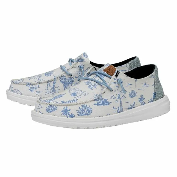Hey Dude Wendy Wendy Desert Cream Blue 8211 Women