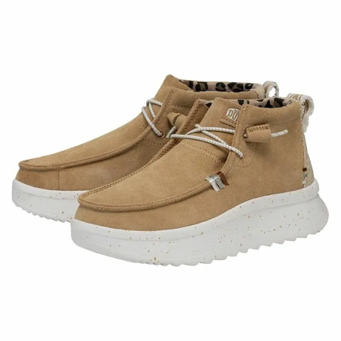 Hey Dude Wendy Wendy Peak HI Suede Tan 8211 Women Hey Dude Wendy Wendy Peak HI Suede Tan 8211 Women