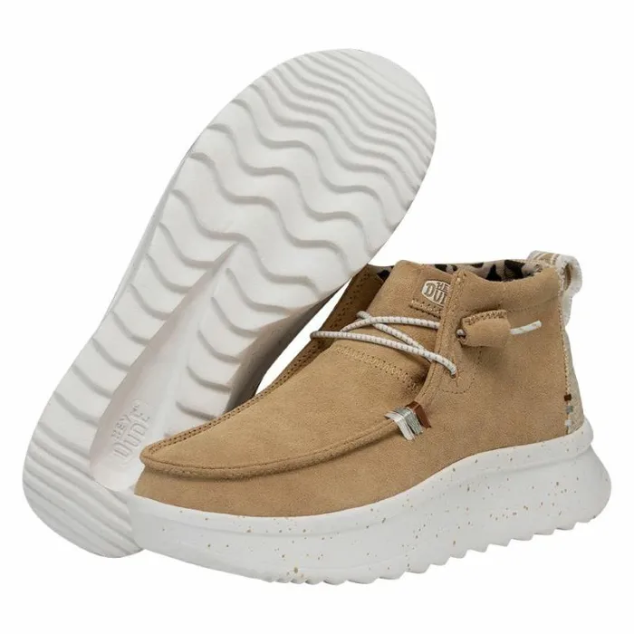 Hey Dude Wendy Wendy Peak HI Suede Tan 8211 Women Hey Dude Wendy Wendy Peak HI Suede Tan 8211 Women