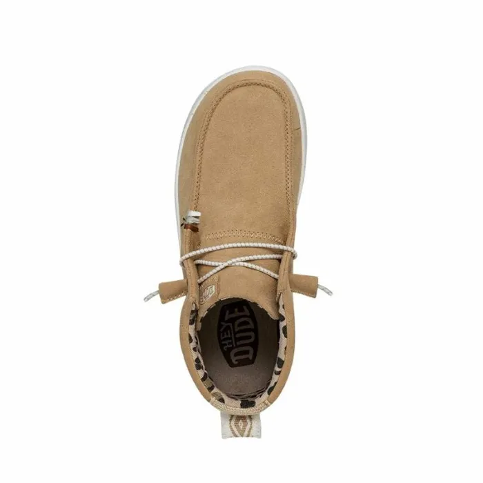 Hey Dude Wendy Wendy Peak HI Suede Tan 8211 Women Hey Dude Wendy Wendy Peak HI Suede Tan 8211 Women