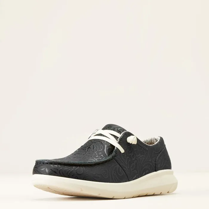 Hilo Black Floral Emboss Women Ariat Shoes and Sneakers