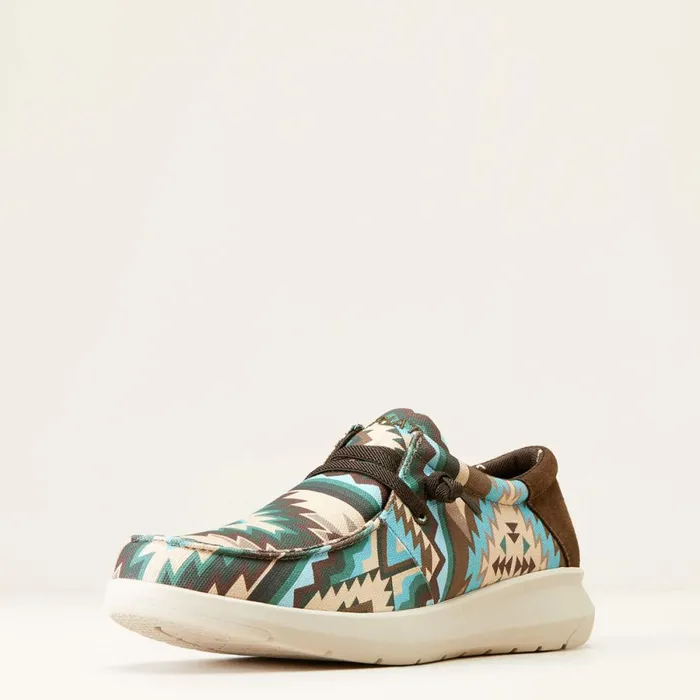 Hilo Stretch Lace Blue Southwest Print Men Ariat Shoes and Sneakers