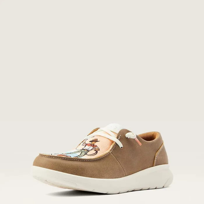 Hilo Western Aloha Brown Bomber Women Ariat Shoes and Sneakers