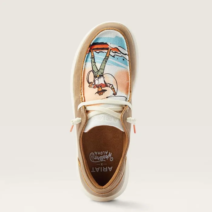 Hilo Western Aloha Brown Bomber Women Ariat Shoes and Sneakers