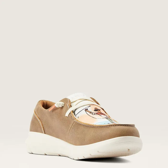 Hilo Western Aloha Brown Bomber Women Ariat Shoes and Sneakers