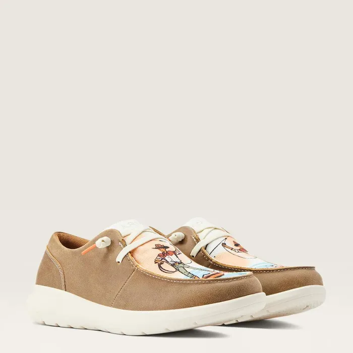 Hilo Western Aloha Brown Bomber Women Ariat Shoes and Sneakers