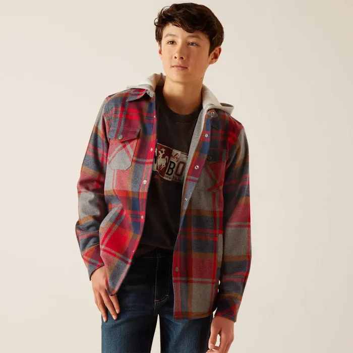 Hoffman Shirt Jacket Merlot Kids Ariat Jackets and Vests