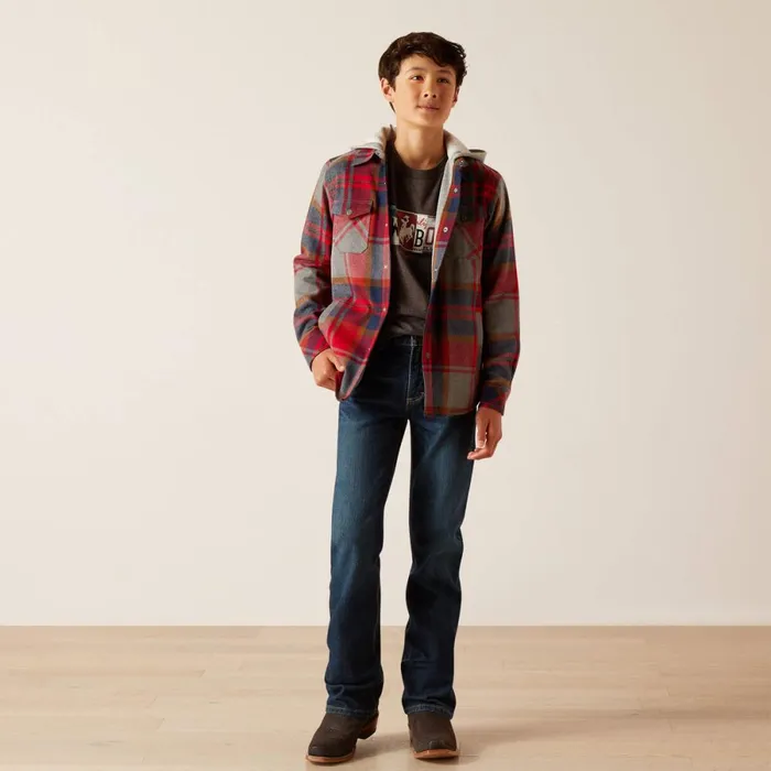 Hoffman Shirt Jacket Merlot Kids Ariat Jackets and Vests Hoffman Shirt Jacket Merlot Kids Ariat Jackets and Vests