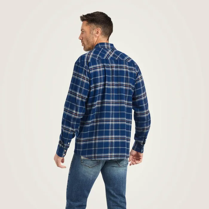 Holcombe Retro Fit Shirt Estate Blue Men Ariat Button Down Shirts Holcombe Retro Fit Shirt Estate Blue Men Ariat Button Down Shirts