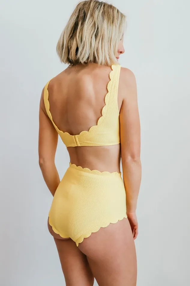 Honolulu High Waist Bikini Bottom Yellow Women Baltic Born Bikini Honolulu High Waist Bikini Bottom Yellow Women Baltic Born Bikini